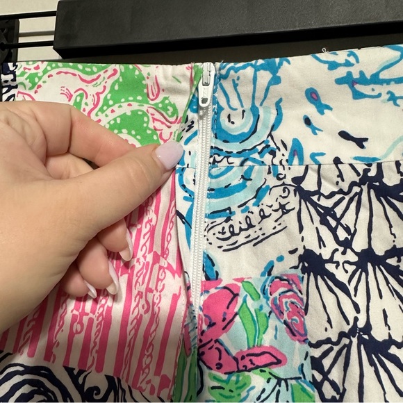 NWOT Lily Pulitzer Marigold Skort Sealife/Ocean themed Size 0 Multicolor - Picture 7 of 10